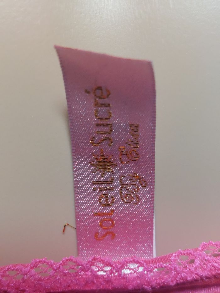 Ensemble soutien-gorge et string rose fluo - photo numéro 6