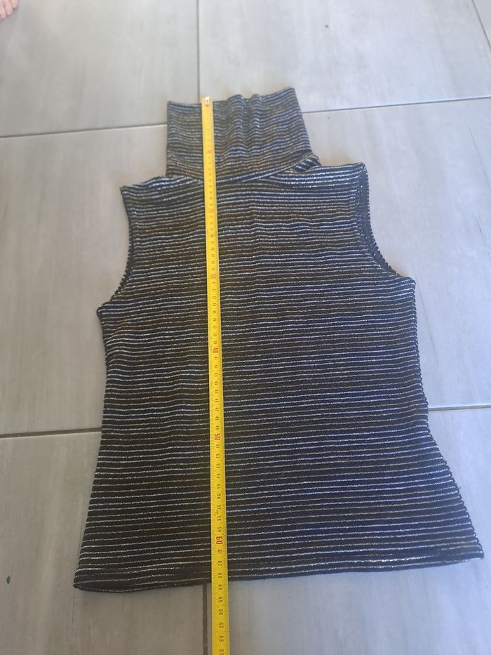 Top léger brillant à col roulé Lili Mercredi sans taille - photo numéro 8