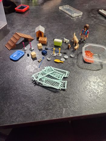 Parcours pour chien playmobil