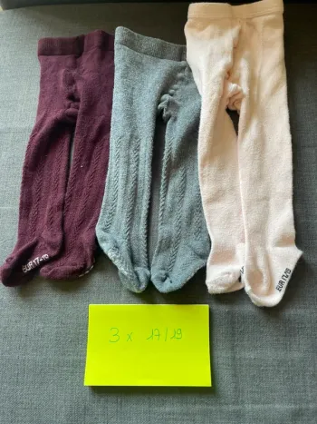 3 collants taille 17/19