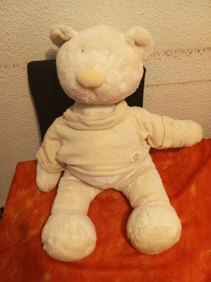 Grand ours Basile et Lola de Moulin Roty, 60 cm