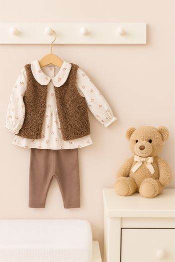 Ensemble gilet sans manche blouse legging C&A  Taille 9/12 mois  80 cm  Très bon état               #bebefille6mois_candysand    #bebegarcon #naissance #naissancegarcon #nourrisson #maternité #sacfemme #grossesse #ensemblebebe #prixnegociable #prixlots #c