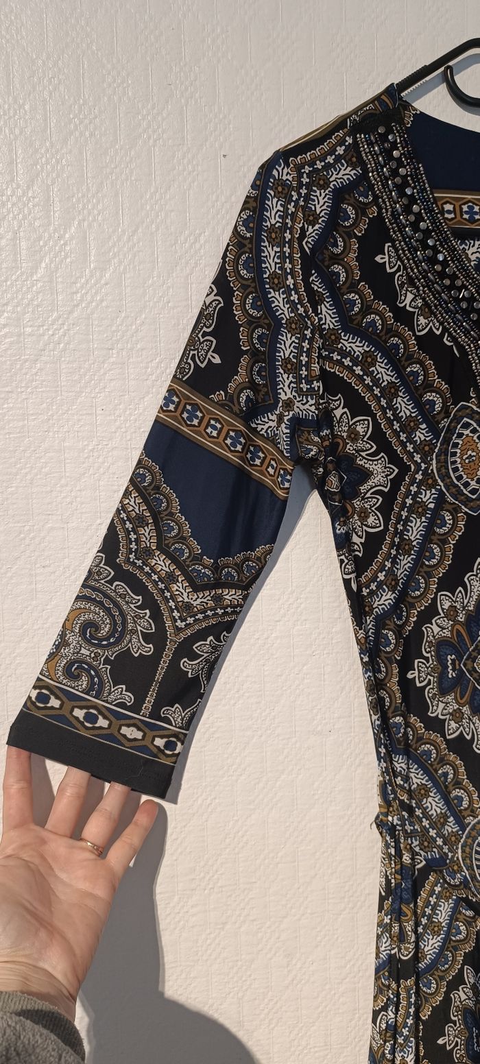 Robe imprimée col perlé – LolaLiza – Taille 38 - photo numéro 4