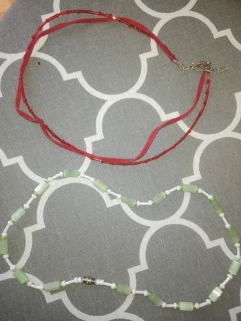 Collier bracelet perle