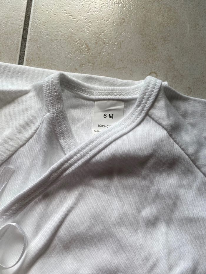 Lot de 2 body manches longues 6 mois - photo numéro 4