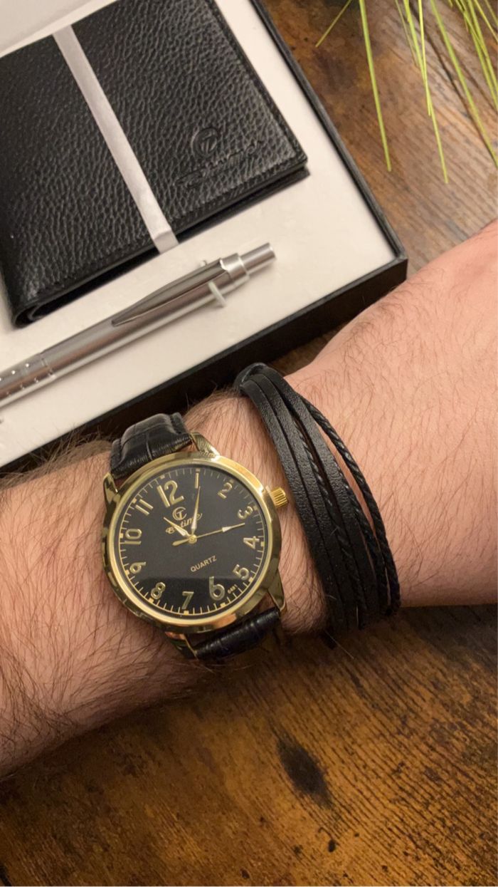 Magnifique coffret cadeau montre Quartz homme - photo numéro 3