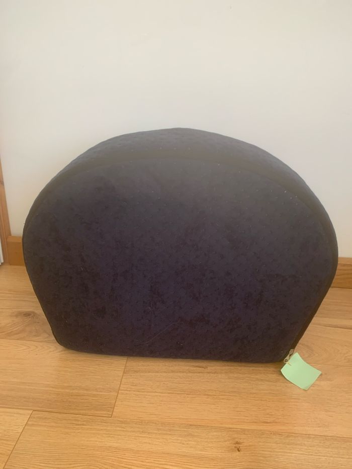 Fauteuil club en mousse déhoussable enfant marine effet matelassé - photo numéro 4