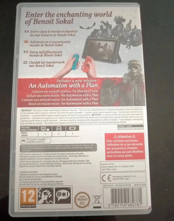 Jeux switch syberia 3 - photo numéro 2