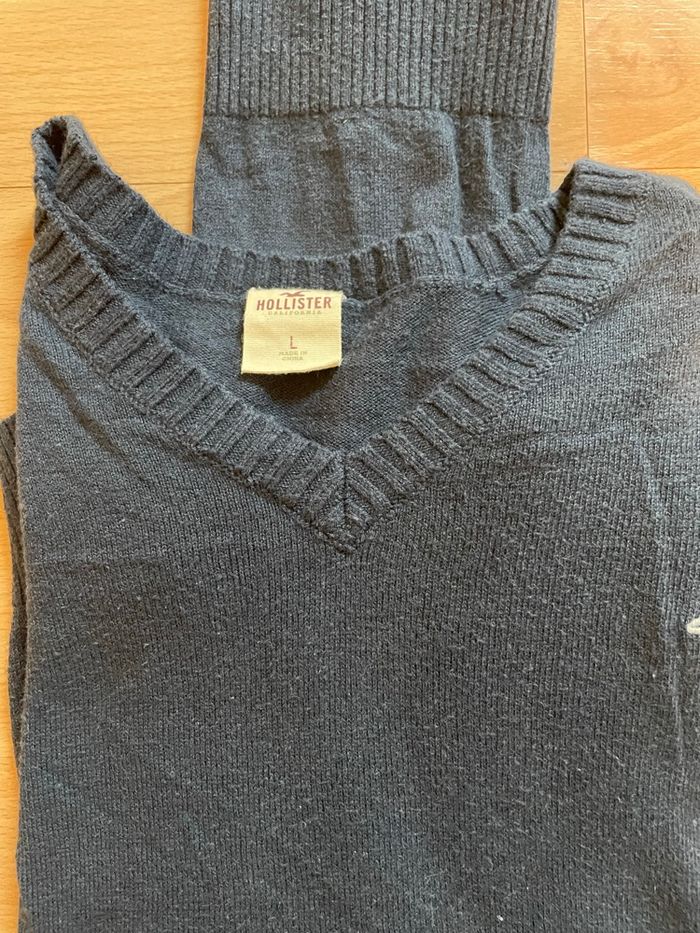 Pull bleu marine Hollister - photo numéro 7