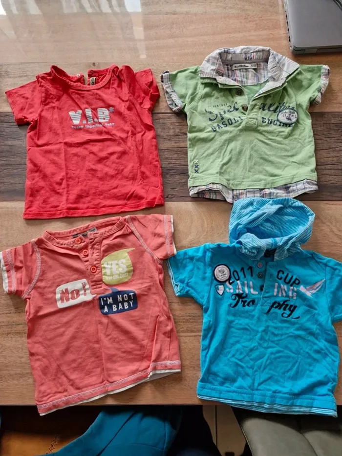 Lot 4 t-shirt 18 mois