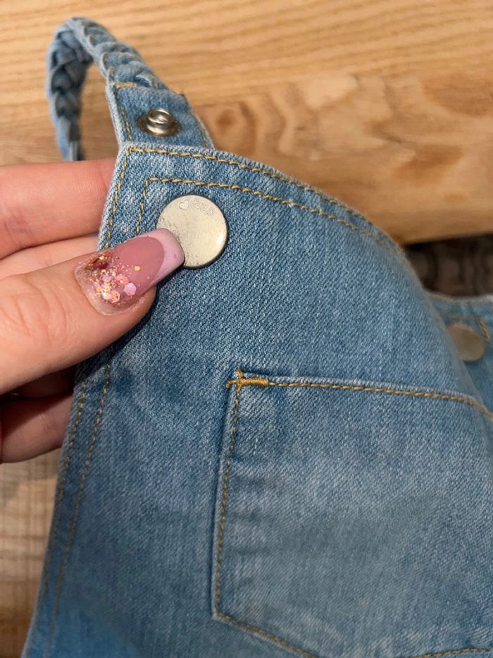 Salopette en jean 5 ans gap fille été short - photo numéro 5