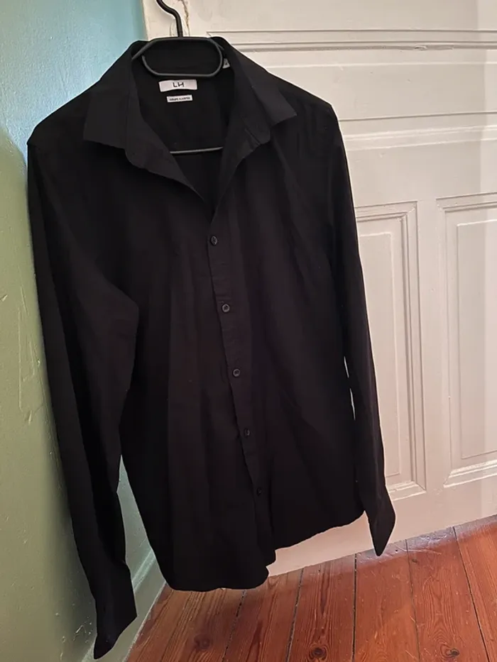Chemise noire LaHalle taille 39/40 (M)
