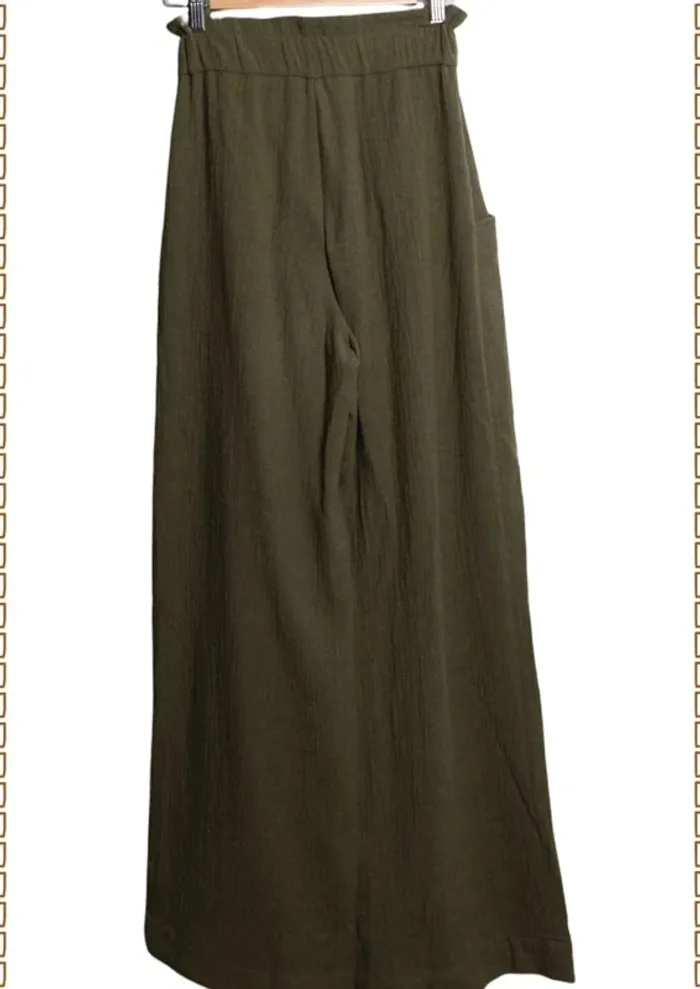 Pantalon vert foncée Momonì Taille 34 - photo numéro 7