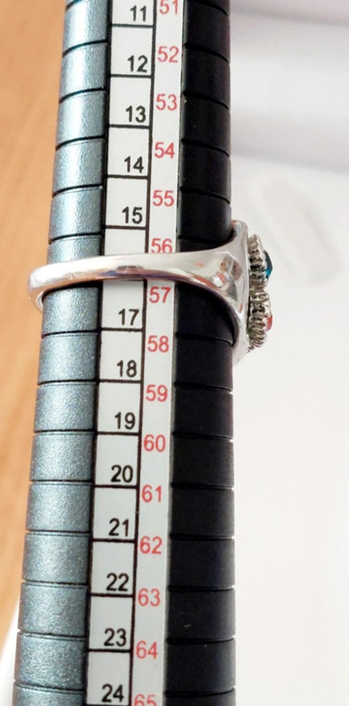 Bague fantaisie 57 argenté - photo numéro 4