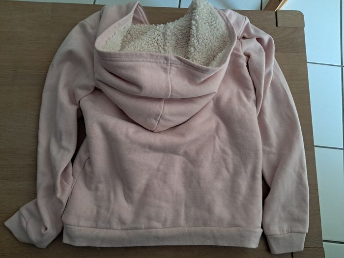 Gilet â capuche bien chaud  rose - photo numéro 3