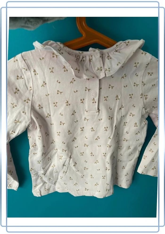 T-shirt manches longue 24 mois vertbaudet neuf - photo numéro 2