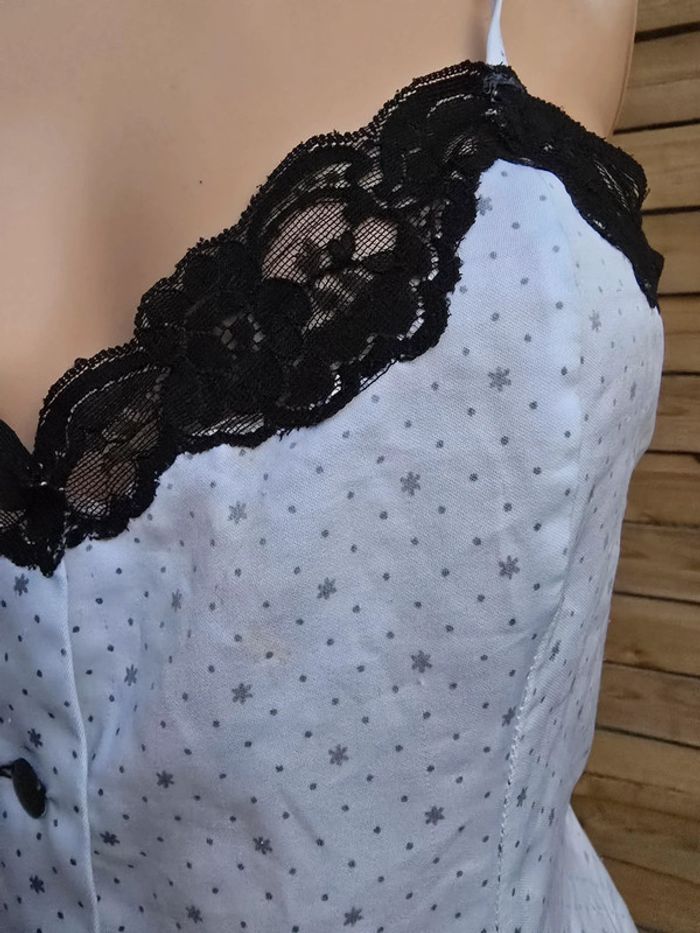 Caraco étoilé 🍒fabriqué en France vintage 80🍒taille 36 voir mesures - photo numéro 5