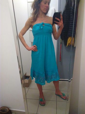 Robe 38 turquoise 35