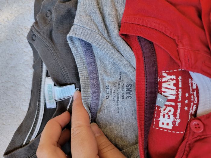 Lot de 8 tee-shirts manches longues 3 ans garçon - photo numéro 3