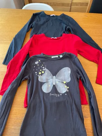 Lot 3 t-shirt manches longues 10 ans