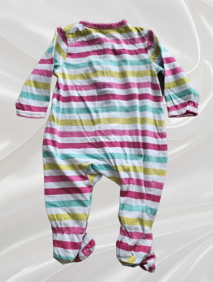 Lot de 2 pyjamas grenouillères fille 3 mois - photo numéro 3