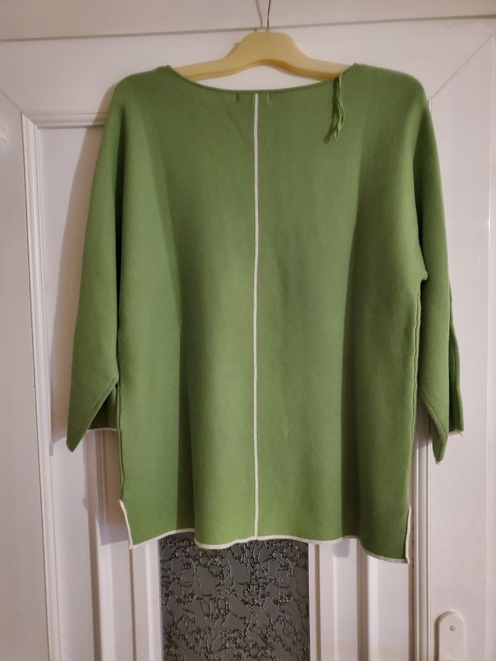 Pull vert pistache - photo numéro 3