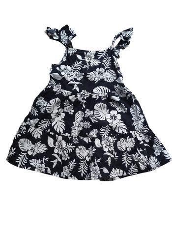 Robe courte imprimer florales 18-24 mois