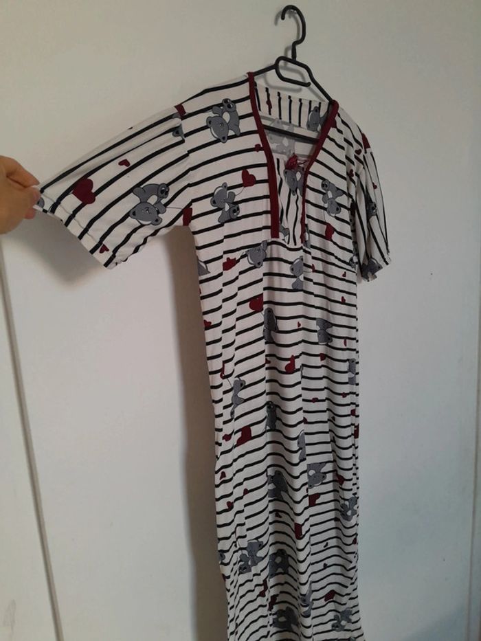 Robe pyjamas coeur nounours fluide 💢 - photo numéro 2