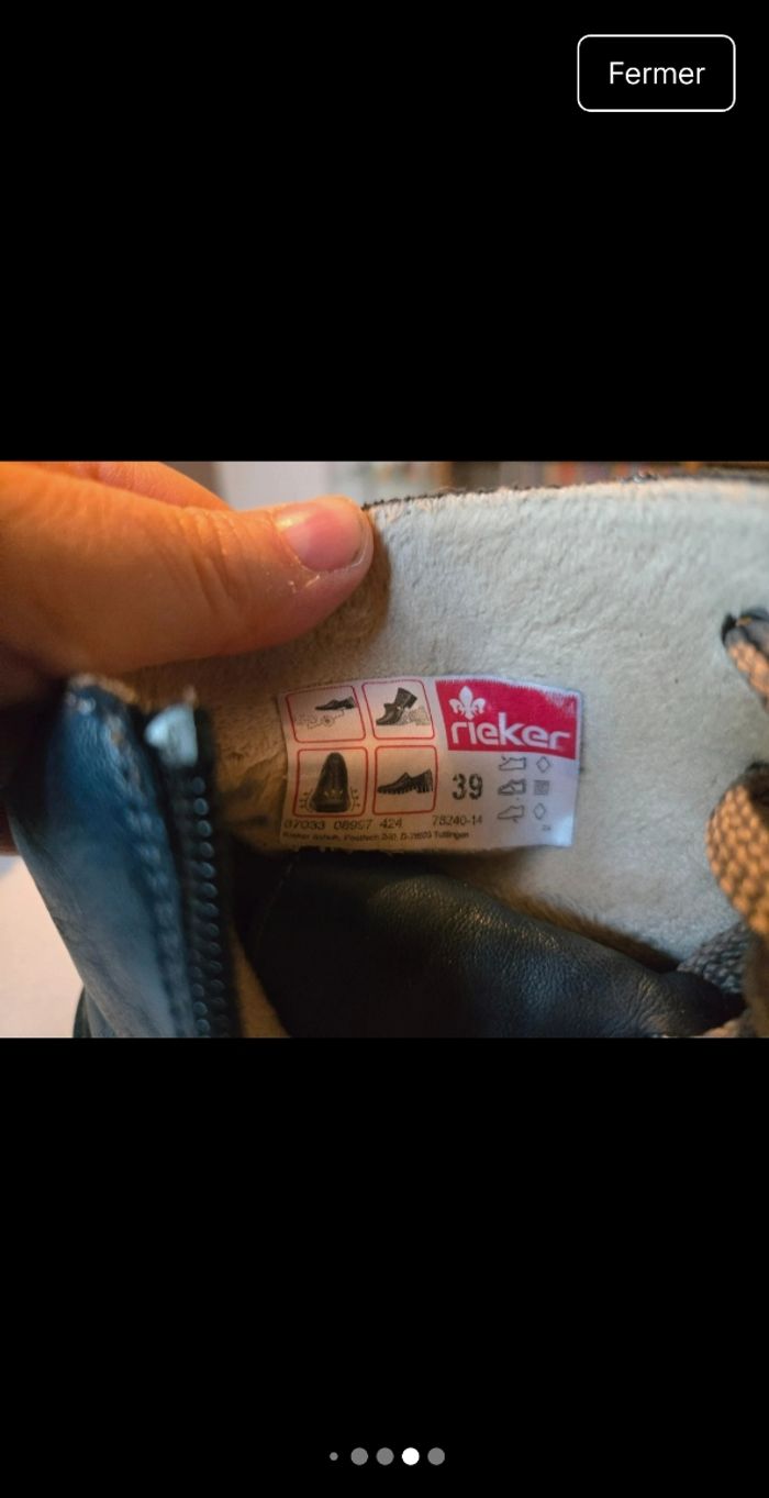 Bottines Rieker super confort - photo numéro 6