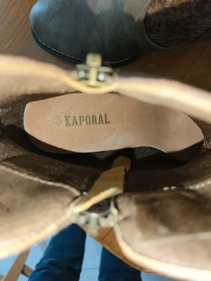 Bottine boots marron Kaporal - photo numéro 3