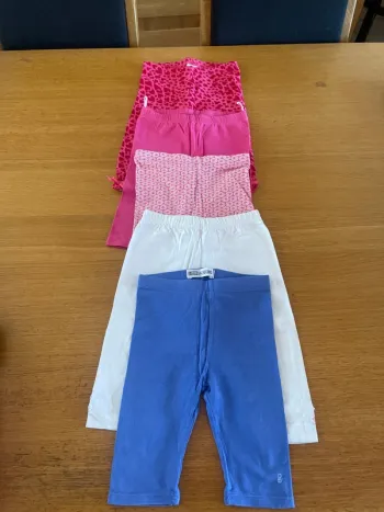 Lot 5 Legging 3/4 fille 18 mois