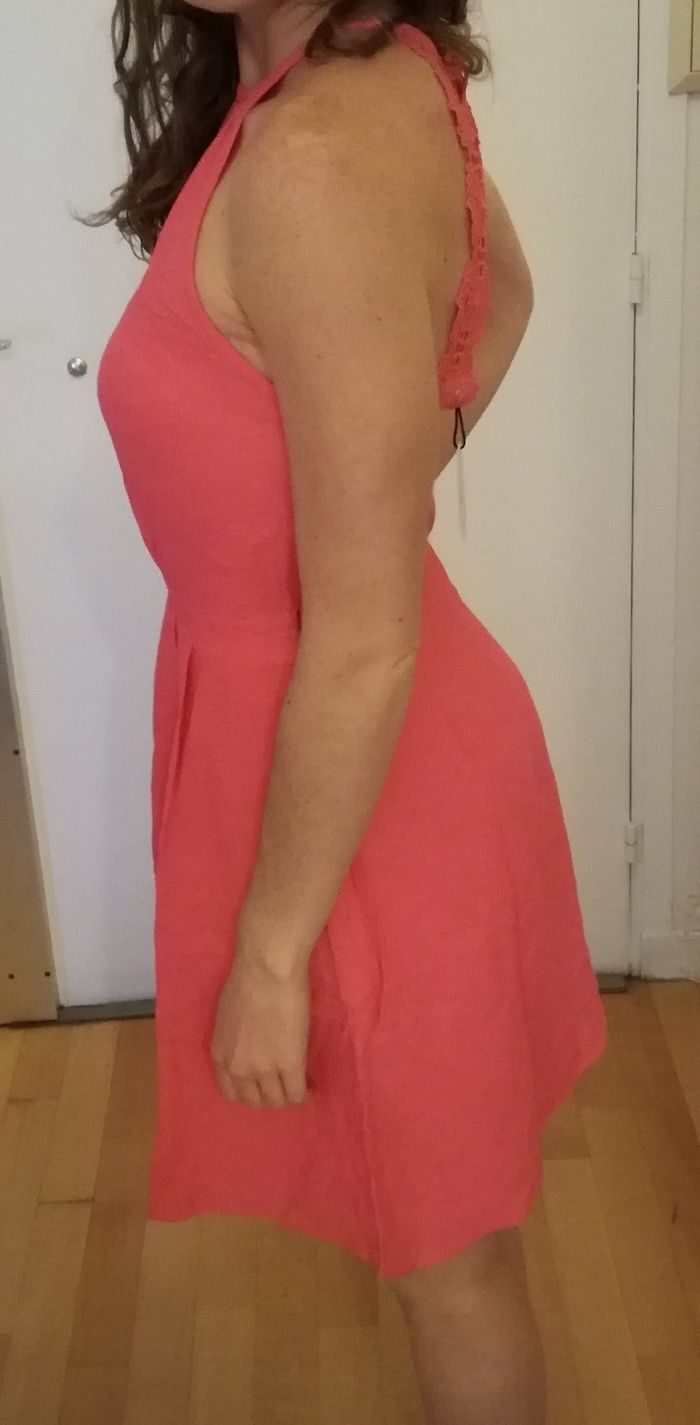 Robe rose ceintrée taille 36 Kookaï - photo numéro 2