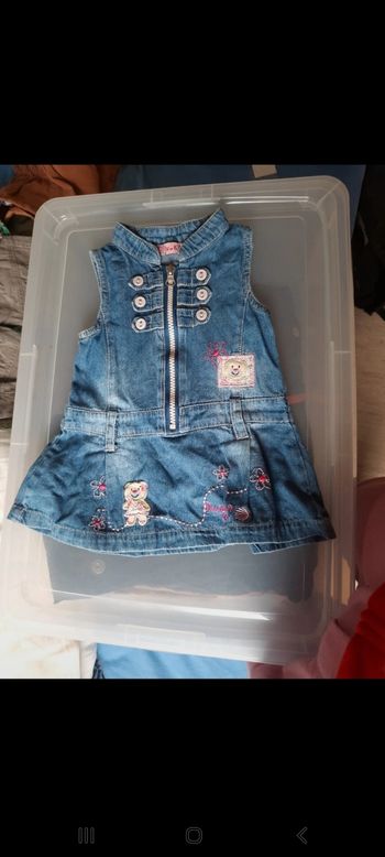 Robe en jeans bébé fille