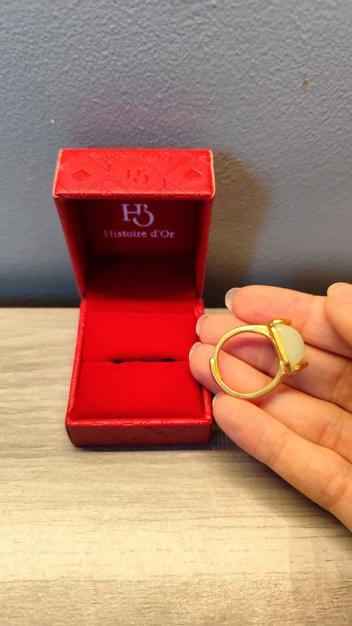 Bague jaune et blanche - Ajustable - photo numéro 7