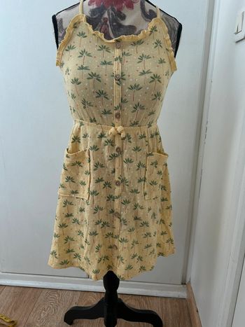 Robe d’été jaune en coton - à bretelles Kiabi eco