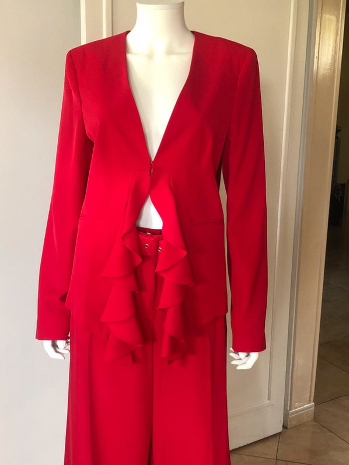Veste rouge à manches