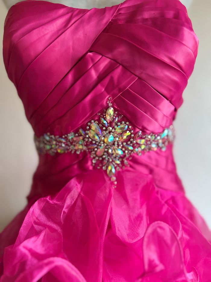 💗 Robe bustier courte fuchsia – Taille 38 – Neuve avec étiquette 💗 - photo numéro 3