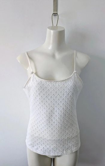 Débardeur vintage crème - 123 - taille 36/38