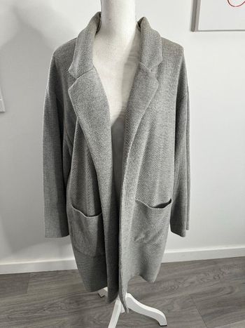 Cardigan long gris oversize Zara T42 XL
