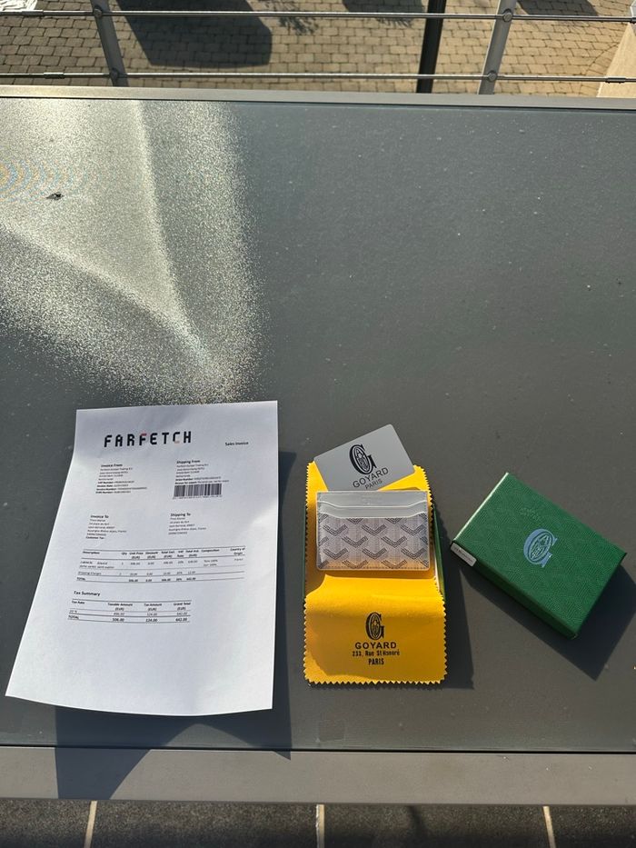 Porte carte Goyard blanc - photo numéro 4