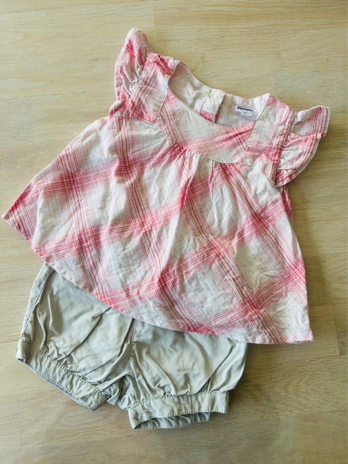 Ensemble fille P’tit Bisou 6 mois