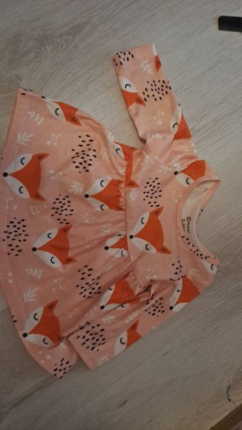 Robe bébé fille manche