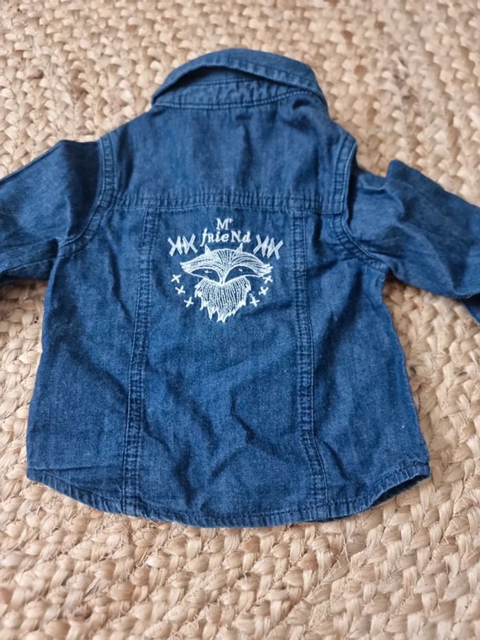 Chemise bleu jeans tape à l'œil 6 mois - photo numéro 5