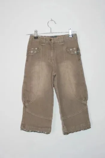 Pantacourt Terre de Marins effet marron délavé, taille 8 ans