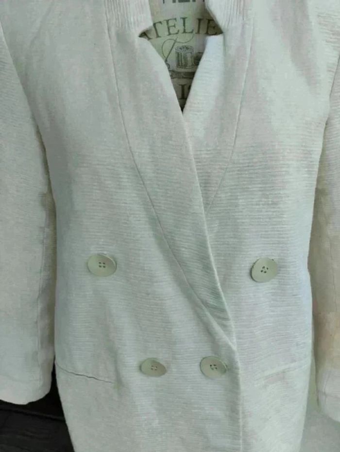 🧥 Manteau Femme – Zara – Taille 38 M 🧥 Élégance minimaliste & texture chic - photo numéro 3