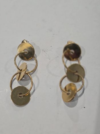 Boucle d'oreilles doré