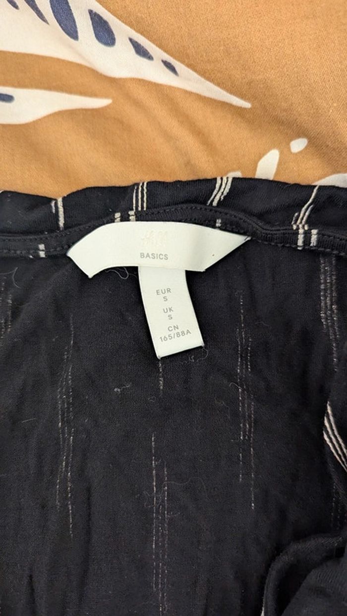 combi short H&M noir taille S - photo numéro 3