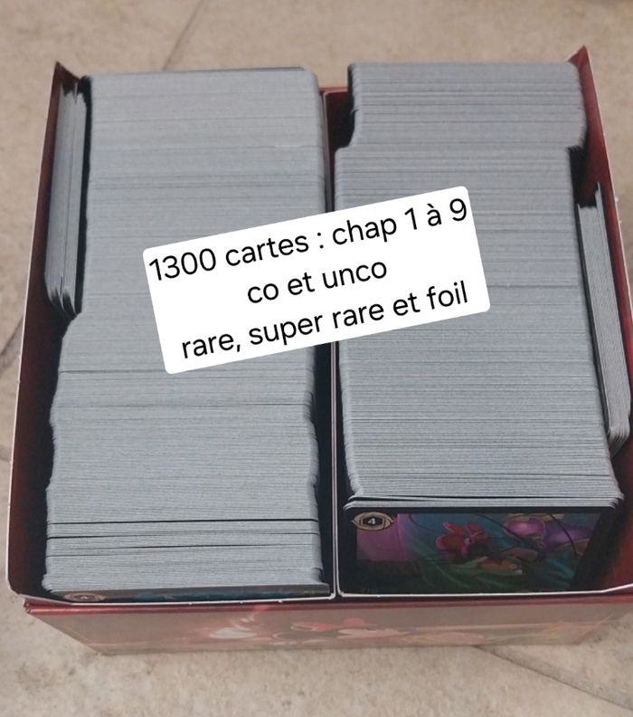 Lot 1300 cartes Lorcana