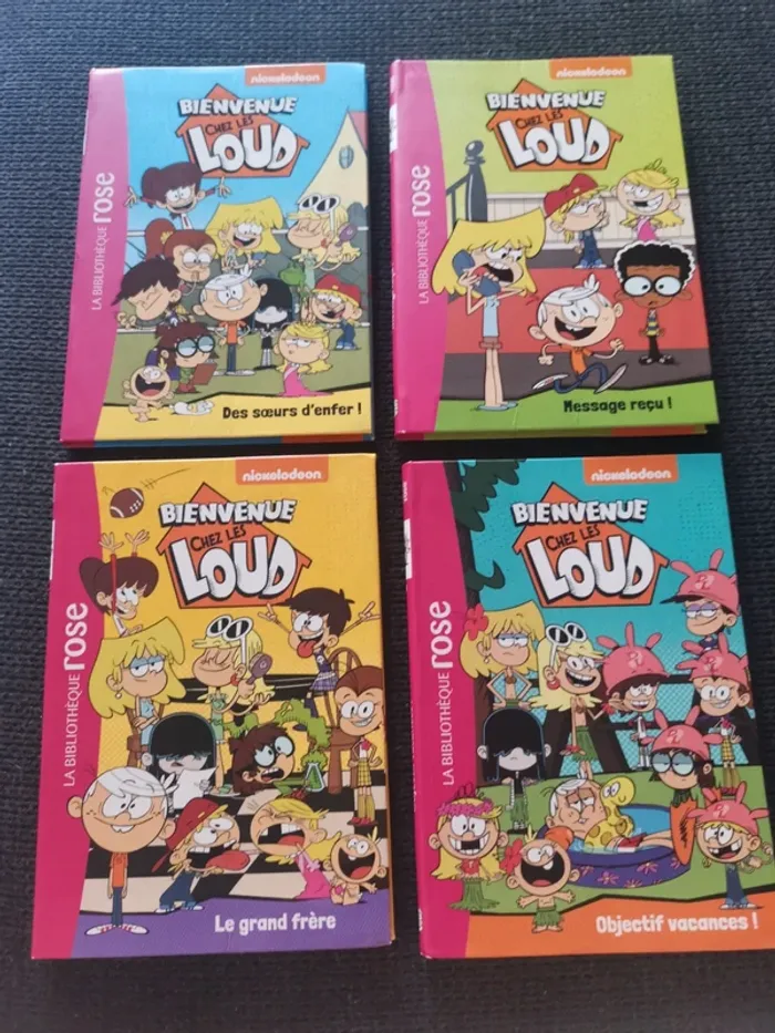Lot 4 livres bienvenu chez les loud bibliothèque rose