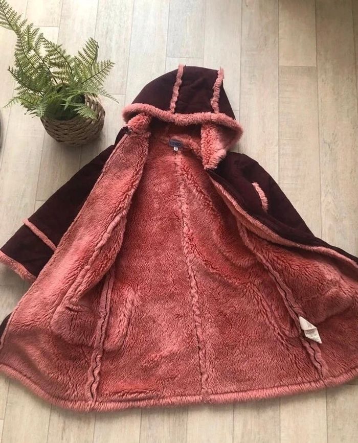 Manteau bordeaux fille Kenzo - photo numéro 4